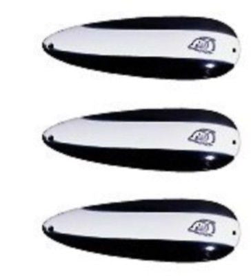 Three Eppinger Cop-E-Cat IMP Black/White Fishing Spoons 3/4 oz 2 5/8 –
