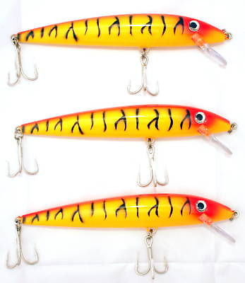 3 NEW 7 Inch Musky Muskie Lures Crankbait Rattle –