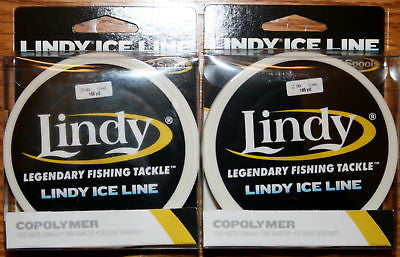 2 Units - Lindy Ice Fishing Line 3 lbs 165 yards Green