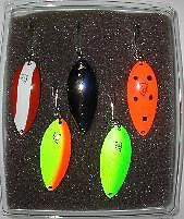 Five Eppinger Lures Fishing Devle Dog Kit 1-5416 1-5425 1-5450 1-5470 1-5471