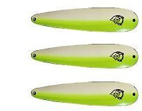 Eppinger 3 Dardevle IMP Klicker Glow Green Spoons 2/5oz 2 1/4 x 7/8" 28