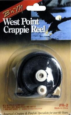 B&M West Point Crappie Fishing Reel 1:1 Ratio Hold 20 yds of Line FR2
