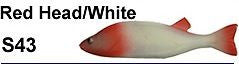 Bear Creek 8" Perch Spearing Decoy Red Head/White (Includes 1 Decoy) S43