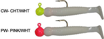 Stopper Whip'r Shad Fishing Jigs 1/32oz (Includes 2 Jigs) Multi Color WSHV32