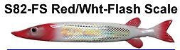 Bear Creek 10" Pike Spearing Decoy Red Head Flash Scale Includes 1 Decoy S82-FS