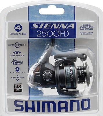 Shimano Sienna 2500 Front Drag Clam Freshwater Spinning Fishing Reel SN2500FDC