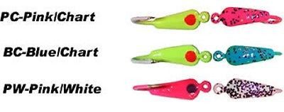 Moon Jigs Assorted Colors New Moon Size 8 Lures (Three Jigs
