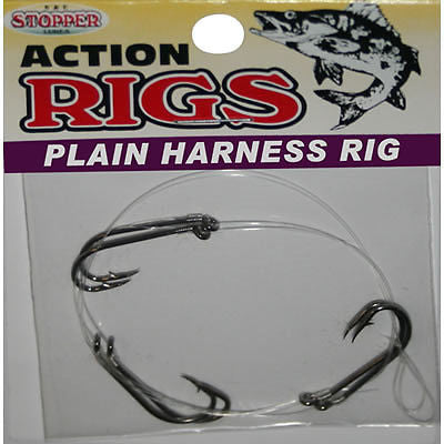 Stopper Plain Walleye Harness Rig Gold Hook Size 4 (Includes 1 Rig) G2 –