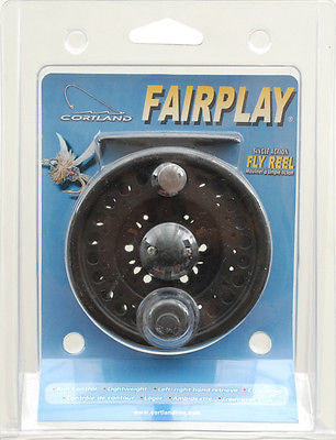 Cortland Fairplay Black Fly Fishing Reel 4/5/6 Clam All Graphite