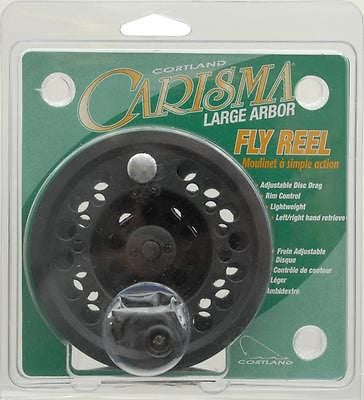 Cortland Carisma Fly Fishing Reel 8/9 Clam All Graphite L or R