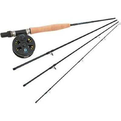 SuperFly Fly Fishing 7'6 5/6 WT Bass Reel/Rod Combo With Line FCL