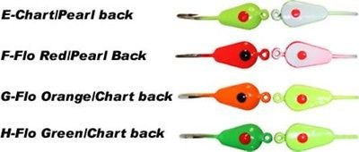 K&E Stopper Two in One Ice Fishing Assortment (Four Jigs Included) Size 12 50-12