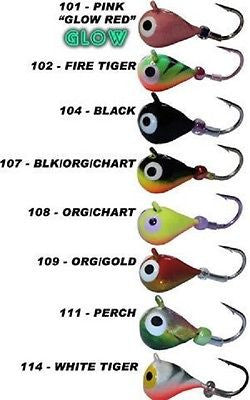 Skandia Tungsten Nickel Hooks Ice Fishing (Eight Jigs Included) Size 16 SKP-16
