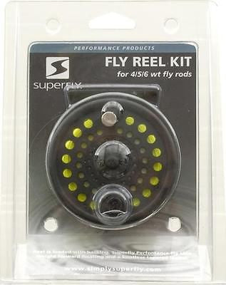 SuperFly Fly Fishing Reel Kit 456 With Line Right-Handed Anglers FRLL- –