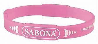 New Sabona of London Pro Magnetic Sport Wristband 164 - Pink Silicone