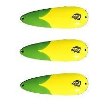 Eppinger 3 Dardevle IMP Klicker Green Chunk Chartreuse Spoon 2/5oz 2 1/4x7/8" 28