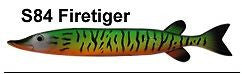 Bear Creek 10" Pike Spearing Decoy Fire Tiger (Includes 1 Decoy) S84