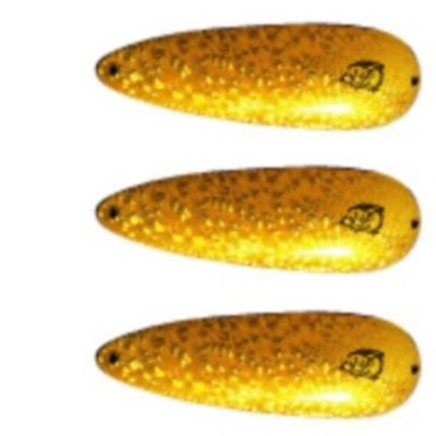Three Eppinger Cop-E-Cat IMP Brass Crystal Fishing Spoons 1/2 oz 2 5/8" 74-5