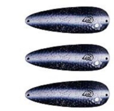 Three Eppinger Seadevlet Pearl Black White Fish Spoon Lures 1 1/2 oz  4" 61-339