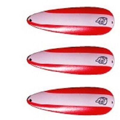 Eppinger 3 Rok't Dardevle Red/White Stripe Spoons 1 3/4oz 3 5/8" x 1 1/4" 0H-308