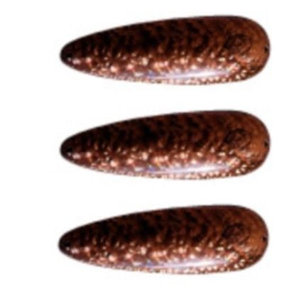 Three Eppinger Seadevle IMP Copper Crystal Spoon Lures 1 oz  3 1/4" 62-6