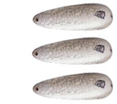 Three Eppinger Dardevle IMP Silver Crystal Fishing Spoon 1/4 oz 2 1/4" 2T-4
