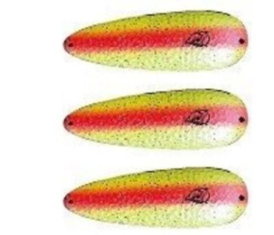 Three Eppinger Seadevlet Pearl Orange Fishing Spoon Lures 1 1/2 oz  4" 61-338