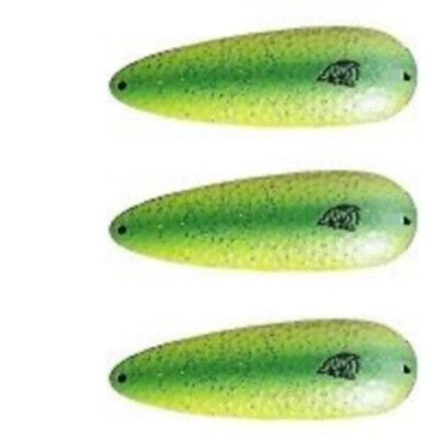 Three Eppinger Seadevle IMP Pearl Green Fishing Spoon Lures 1 oz 3 1/4" 62-337