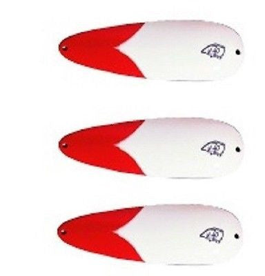 Three Eppinger Big Ed Brown Trout Fishing Spoon Lures 7/8 oz 5 3/4