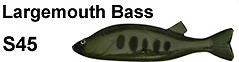 Bear Creek 8" Perch Spearing Decoy Large Mouth Bass (Includes 1 Decoy) S45