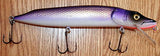 NEW 10 Inch Hard Wood Musky Muskie Lure Pike Purple