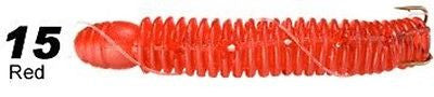 Stopper Catfish Bait Worms Red Twelve Per Pack Fishing Lures CBW2PK-15