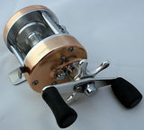 NEW CL25 Ice Fishing Baitcast Reel Aluminum Ming Yang Walleye Color: Champagne