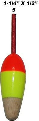Carlisle Size 5 Bright Painted Wood Floats Includes Three Floats CA-MB5-3PK