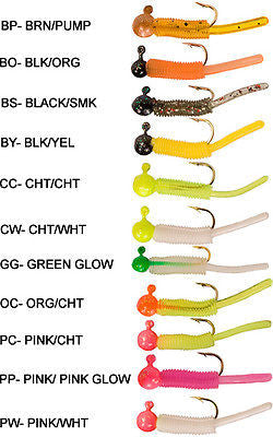 Stopper Whip'r Snaps Fishing Jigs 1/64 oz (Includes 9 Jigs) Multi Colo ...