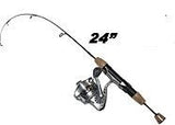 Stopper Whip'r Fishing Spinning Rod Combo 24" Long Cork Handle WHPR-C24FXT