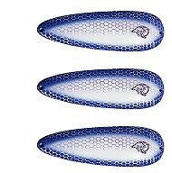 Three Eppinger Dardevle White/Blue Sides Fishing Spoon Lures 1 oz 3 5/8" 0-74
