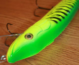 NEW 10" Hard Wood Musky Muskie Lure - Pike Firetiger