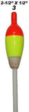 Carlisle Size 3 Bright Painted Wood Slip Floats Includes Three Floats CA-SL3-3PK