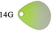 Stopper Walleye Fishing Glow Blade Rig Chartreuse (Includes 1 Rig)  CHGR1PK14-4