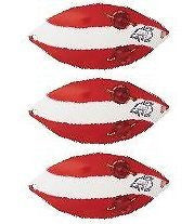 Three Eppinger Weedless Wiggler Red/White Stripe Fish Spoons 1 oz 3" 885-16