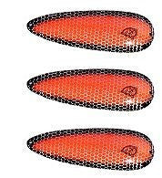 Three Eppinger Dardevle Orange/Black Sides Fishing Spoon Lures 1 oz 3 5/8" 0-76