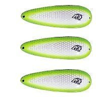 Three Eppinger Rok't IMP Scale White Green Fishing Spoons 3/4oz 2 1/4" 12-75