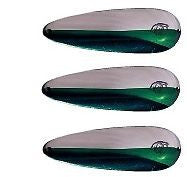 Three Eppinger Dardevlet Nickel/Green Fishing Spoon Lures 3/4 oz 2 7/8" 1-30