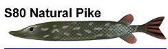Bear Creek 10" Pike Spearing Decoy Natural Pike (Includes 1 Decoy) S80