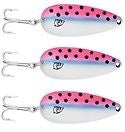 Three Eppinger Rok't IMP Rainbow Trout Fishing Spoon Lures 3/4oz 2 1/4" 12-68