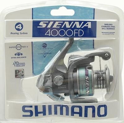 Shimano Sienna 4000 Front Drag Clam Freshwater Spinning Fishing Reel SN4000FDC