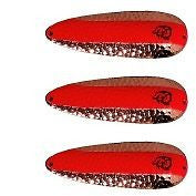 Three Eppinger Rokt IMP Copper Orange Fishing Spoon Lures 3/4 oz 21/4" 12-386