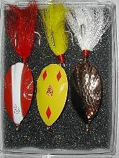 Three Eppinger Lures Fishing Buel Spinner Kit 1-92016H, 1-92017H, 1-92064H