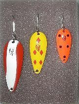 Three Pack Eppinger Lures Combo Fishing Dardevle Kit 1-216, 1-917, 1-850